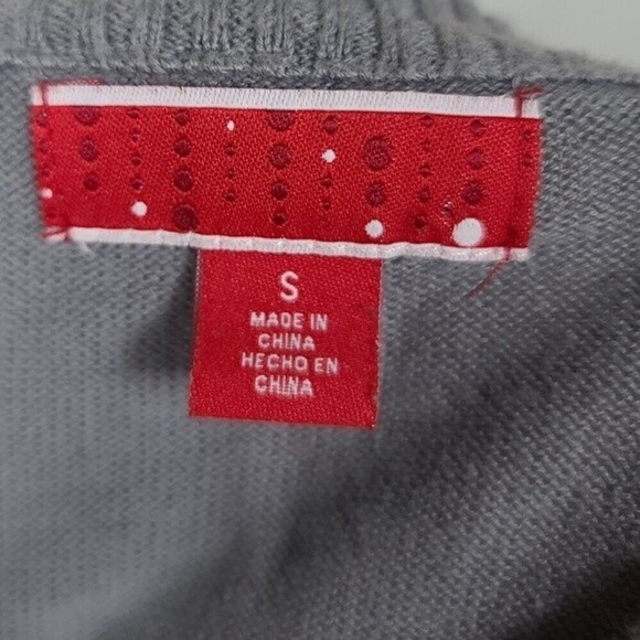 Target Who's Yeti To Party Crewneck Gray Sweater S - Picture 7 of 8